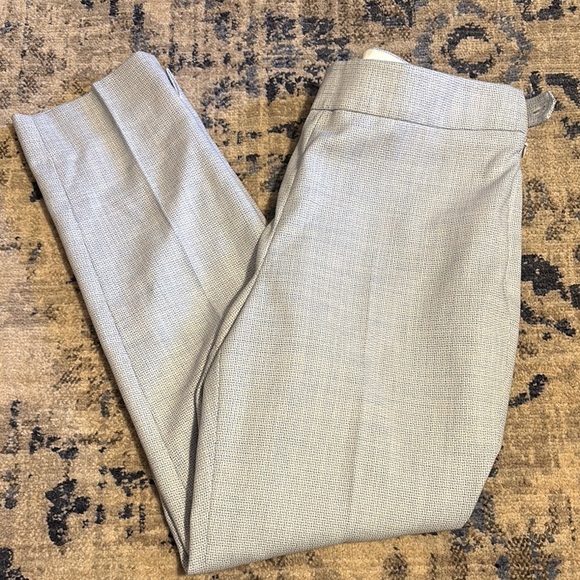 Talbots Pants - Talbots White and Light Blue Trousers